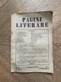 Pagini Literare An III Nr. 9 15 Septembrie 1936