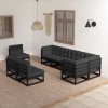VidaXL Set mobilier de grădină cu perne, 8 piese, lemn masiv de pin 3076678