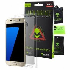 FOLIE ALIEN SURFACE HD, SAMSUNG GALAXY S7, SPATE, LATERALE + ALIEN FIBER CADOU foto