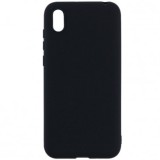Husa Silicon Matt Neagra pentru Huawei Y5 2019, Protectie Premium