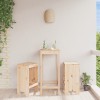 VidaXL Taburete de bar, 2 buc., 40x36x75 cm, lemn masiv de pin 825345