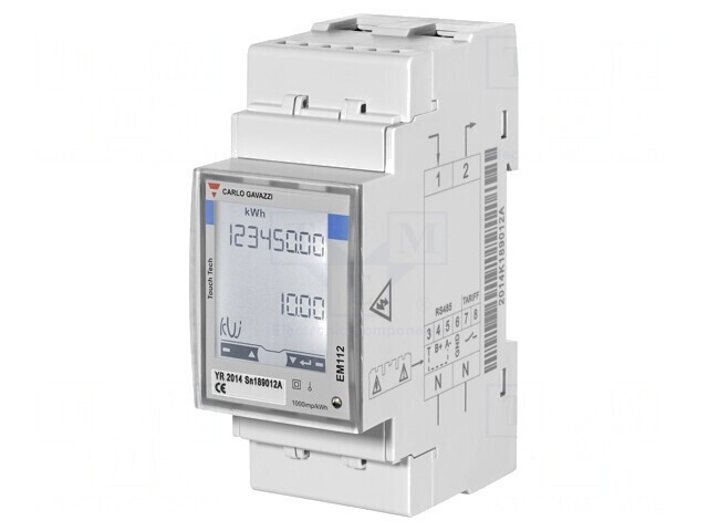 Contor Digital Monofazat pentru Șină DIN cu Ecran LCD