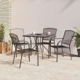 VidaXL Set de masă pentru grădină, 5 piese, antracit, oțel