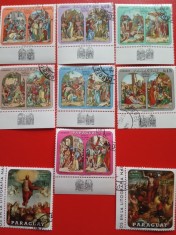 PARAGUAY, PICTURI - SERIE COMPLETĂ ȘTAMPILATĂ