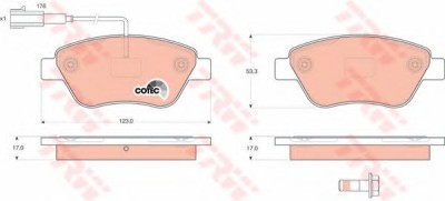 Set placute frana,frana disc LANCIA MUSA (350) (2004 - 2012) TRW GDB1590 foto