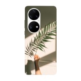 Husa compatibila cu Huawei Nova Y70 model Feral leaves, Silicon, TPU, Viceversa, Transparent, Carcasa