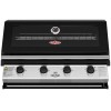Gratar Gaz Incorporabil BeefEater Discovery 1200E, 4 Arzatoare Fonta, Butelie/Retea, Grill+Plita, Negru, 83.7x56.8x49.9 cm
