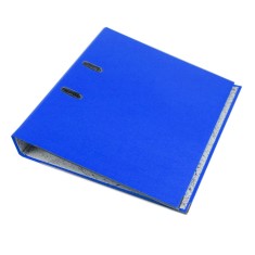 Biblioraft plastifiat a4 latime cotor 5 cm bordura metalica diverse culori culoare albastru foto
