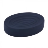 Savoniera din ceramic cauciucata, Negru, Oem