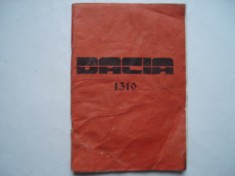 Dacia 1310 - carte tehnica din 1991 in limba rusa