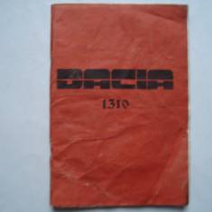 Dacia 1310 - carte tehnica din 1991 in limba rusa