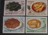 Coreea 2008 gastronomie m&acirc;ncare tradițională coreeană serie 4v nestampilata, Korea 2008