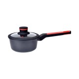Cratita aluminiu, cu capac sticla, 16cm/1,1L &quot;Noble&quot; - Zokura