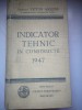 Indicator tehnic in constructii 1947 - Arhitect Victor Asquini