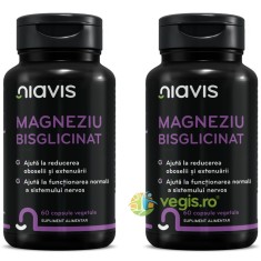 Pachet Magneziu Bisglicinat 60cps+60cps