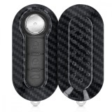 Husa Cheie Auto pentru Fiat / Lanica - 3 Butoane, Plastic, Negru, 52233.01, Kwmobile