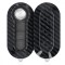 Husa Cheie Auto pentru Fiat / Lanica - 3 Butoane, Plastic, Negru, 52233.01
