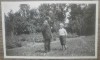 Tatal si fiul in ograda/ fotografie Romania interbelica, Romania 1900 - 1950, Portrete