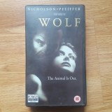 VHS Wolf cu Jack Nicholson &amp; Michelle Pfeiffer - Caseta Video Originala Columbia Pictures - Palatul Vechiturilor
