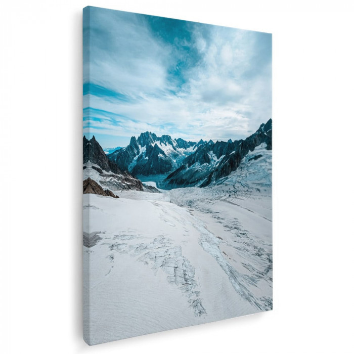 Tablou peisaj munte iarna Tablou canvas pe panza CU RAMA 60x80 cm