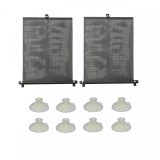 Jaluzele auto retractabile negre set 2 buc x 50cm latime, Carcommerce
