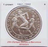 2904 Gibraltar 1 Crown 1991 Olympic Games in Barcelona - Athletism km 68, Europa