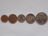 LOT 5 MONEDE DIFERITE 1980 AUSTRALIA