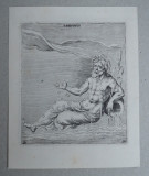 Jacques de Gheyn II &quot;Eridanus&quot; gravura veche 1600-1621, Natura, Cerneala, Altul