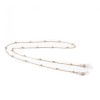 Lant metalic decorativ pentru ochelari, lungime 70 cm, Auriu rose