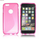 Husa Silicon S-Line Roz Apple iPhone 6 (4.7 inch) Protectie Telefon