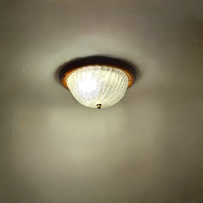 Plafoniera Art Deco, sticlă Murano, Barovier i Toso, vintage foto