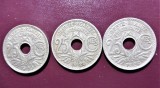 FRANTA LOT 3 MONEDE - 25 CENTIMES - 1920 / 1922 / 1930 (301), Europa, Cupru-Nichel