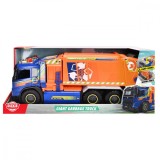 Masina de salubritate cu lumini si sunete, Dickie, Giant Garbage, Volvo, Dickie Toys