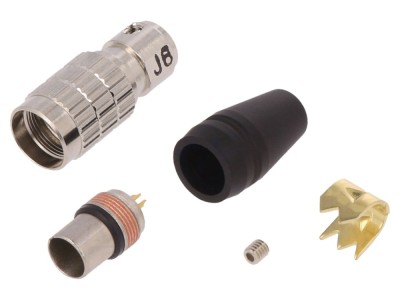 Conector circular tată 8 pini aurit foto