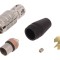 Conector circular tată 8 pini aurit