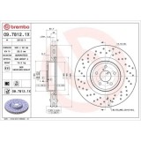 Set disc frana Subaru Impreza Estate (Gg) 10.00-12.08, Impreza Saloon (Gd) 09.99-06.09, Fata, 326X30mm, ventilat, BREMBO