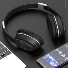 Casti Intra-Auriculare Bluetooth 5.3 &ndash; Conectare Duala, Baterie 200mAh, Slot pentru Card de Memorie