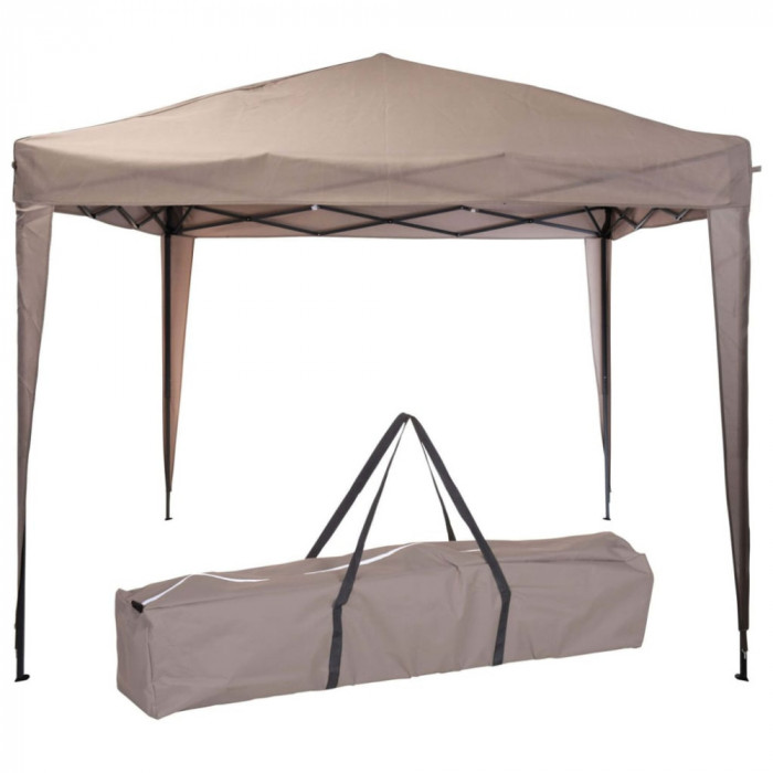 ProGarden Cort de petrecere Easy-Up, gri taupe, 300x300x245 cm