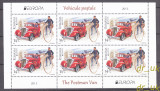 ROMANIA 2013 LP 1979 b EUROPA CEPT Vehicule Postale minicoli de 6, 2 valori MNH, Nestampilat