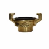 Brass 3/4" Quick-Connect Irrigation Hose Connector with Male Thread, GEKA Compatible