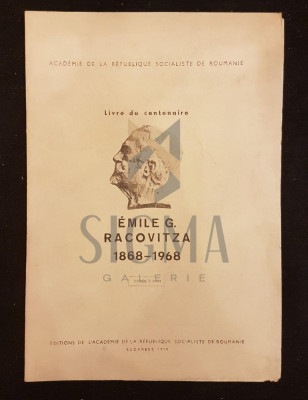 AL. BORZA, LIVRE DU CENTENAIRE (EMILE G. RACOVITZA 1868-1968), BUCAREST, 1970 (DEDICATIE SI AUTOGRAF !!!) foto