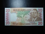 SIERRA LEONE 20 LEONES 1986 UNC