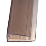 Profil Policarbonat De Capat Tip U 10Mm Fumuriu / 2.1 Metri