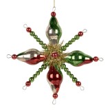 Cumpara ieftin Ornament brad Craciun sticla multicolora II 17x3x17 cm