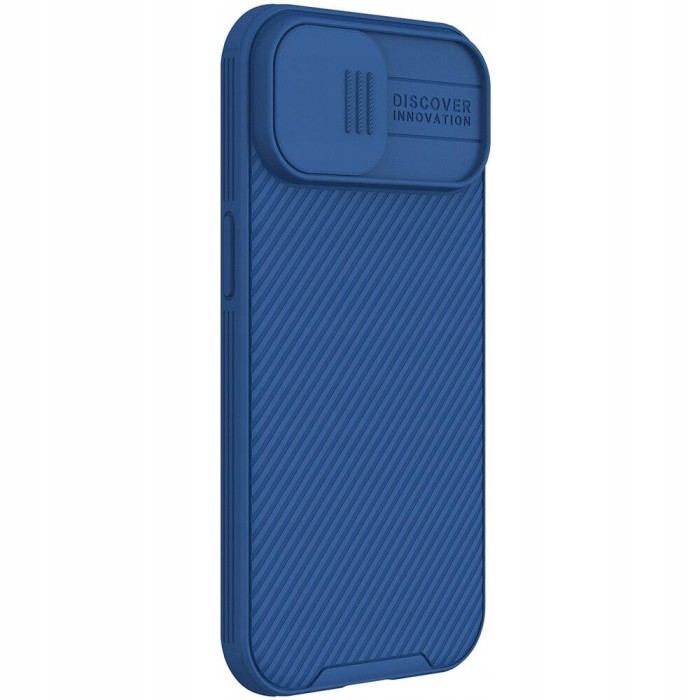 Husa telefon Nillkin pentru iPhone 15 Plus, Policarbonat, Albastru