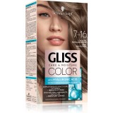 Schwarzkopf Gliss Color Culoare permanenta pentru par culoare 7-16 Cool Ash Blonde 1 buc