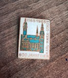 QW9 N7 70 - Insigna - tematica orase - Karl Marx Stadt actual Chemnitz - 1965, Europa