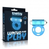 Inel erectie fosforescent cu vibratii Lumino Play 1, Lovetoy