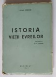 ISTORIA VIETII EVREILOR de LEWIS BROWNE , 1944 , COPERTA ORIGINALA BROSATA