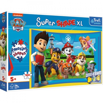 Puzzle trefl primo super shape xxl 104 patrula catelusilor foto